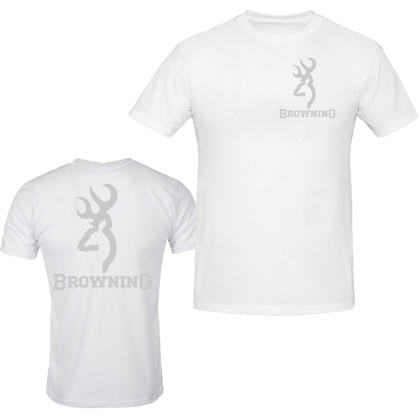 Browning Color Big Design Front & Back S - 5XL T-Shirt Tee