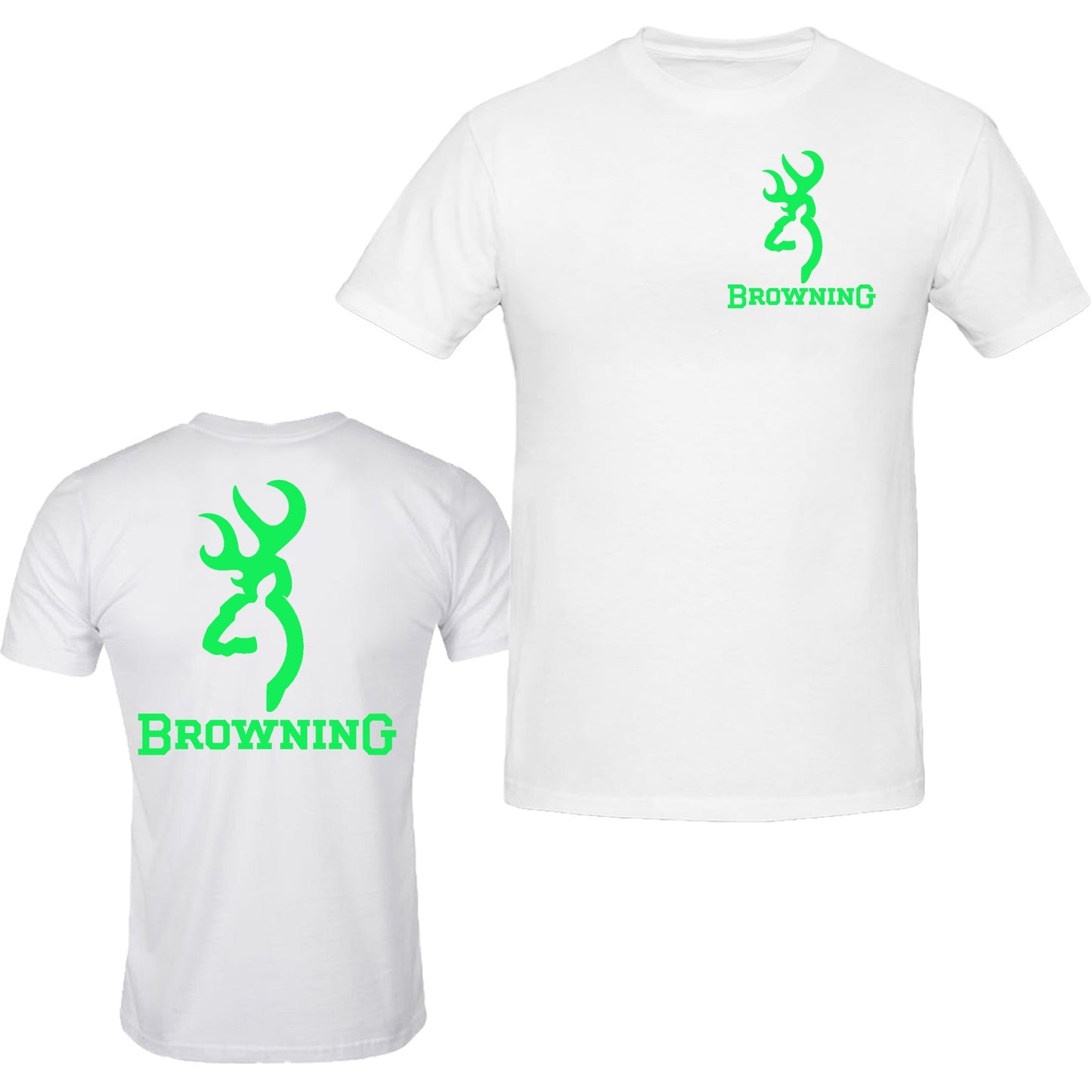 Browning Color Big Design Front & Back S - 5XL T-Shirt Tee