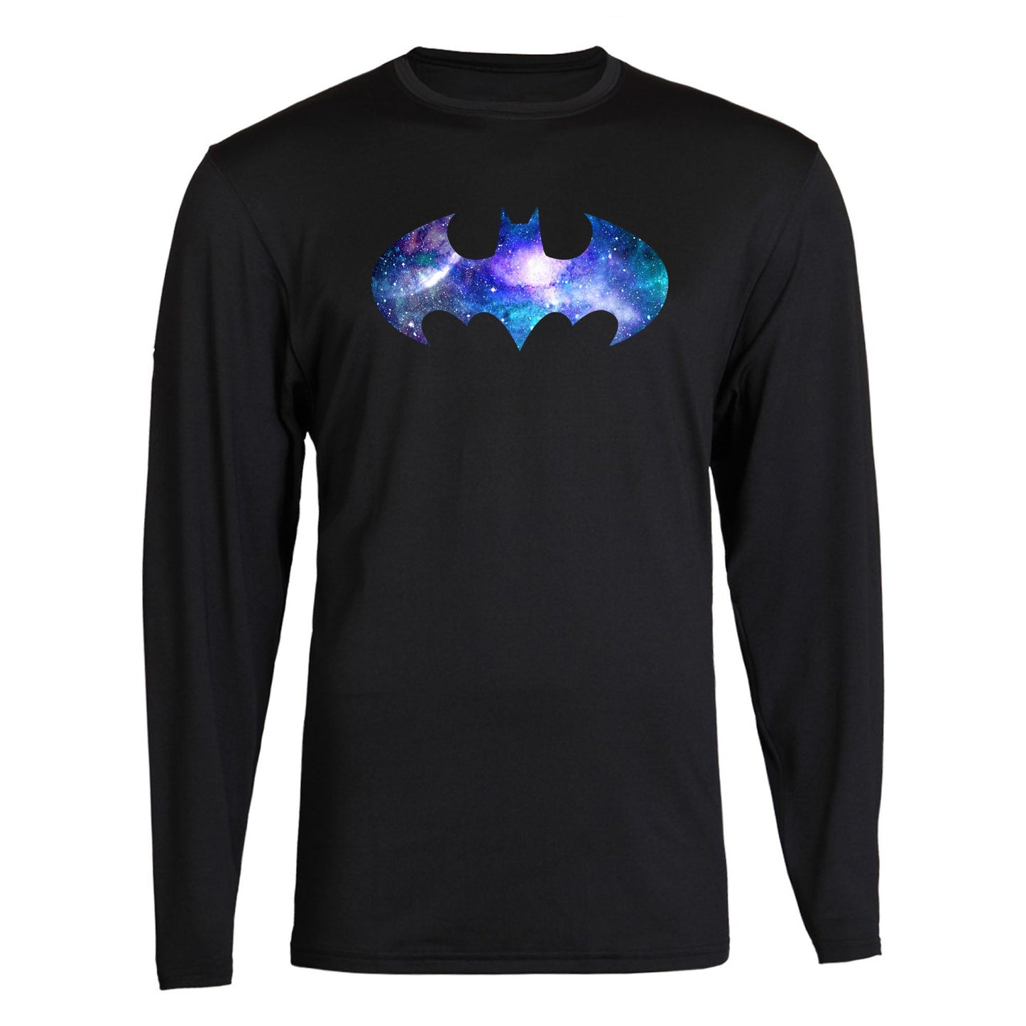 Galaxy Batman  Long Sleeve S - 2XL Black Long Sleeve tee