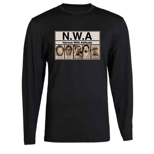 NWA Narcos Pablo Escobar Mens Tee Plata o Plomo Columbian Drug Lord Medellin Unisex Black Tee Long Sleeve Tee S-2XL