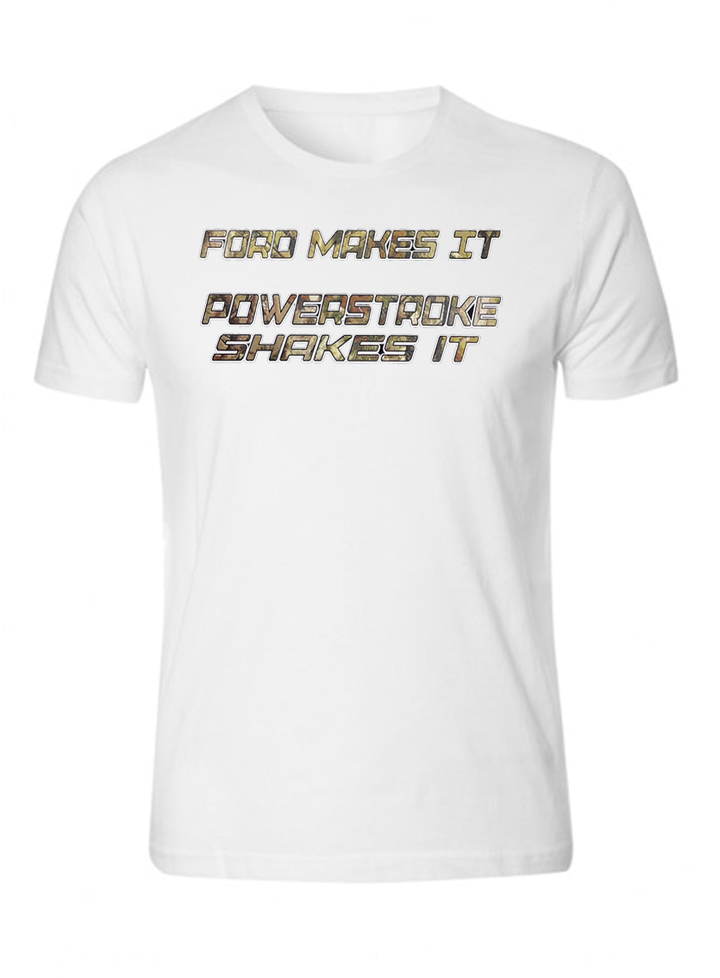 Powerstroke camo Diesel Power Front Ford Power Stroke Diesel T-Shirt Tee