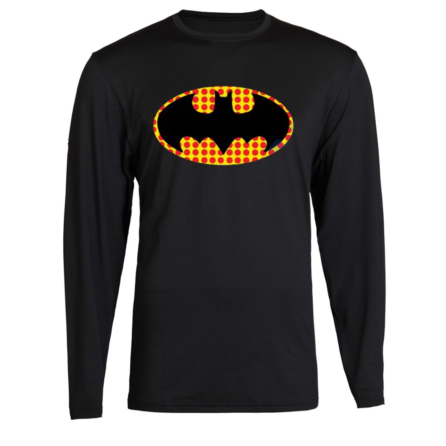 Batman Classic Logo All Sizes Unisex Long Sleeve S - 2XL Black Long Sleeve tee