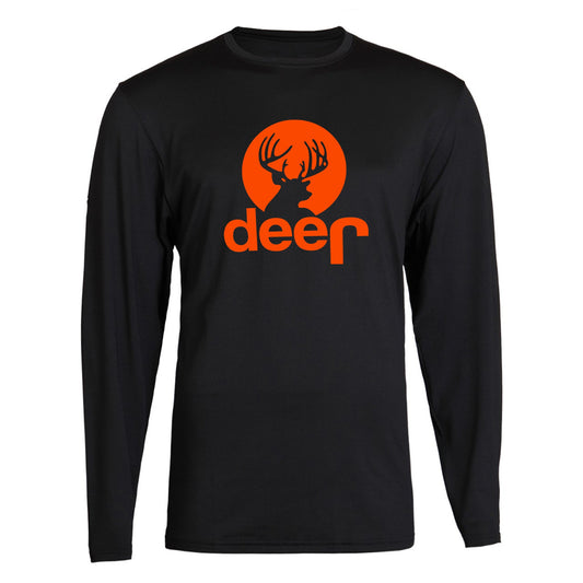 Orange Jeep Deer Hunting Buck Unisex T-Shirt Long sleeve