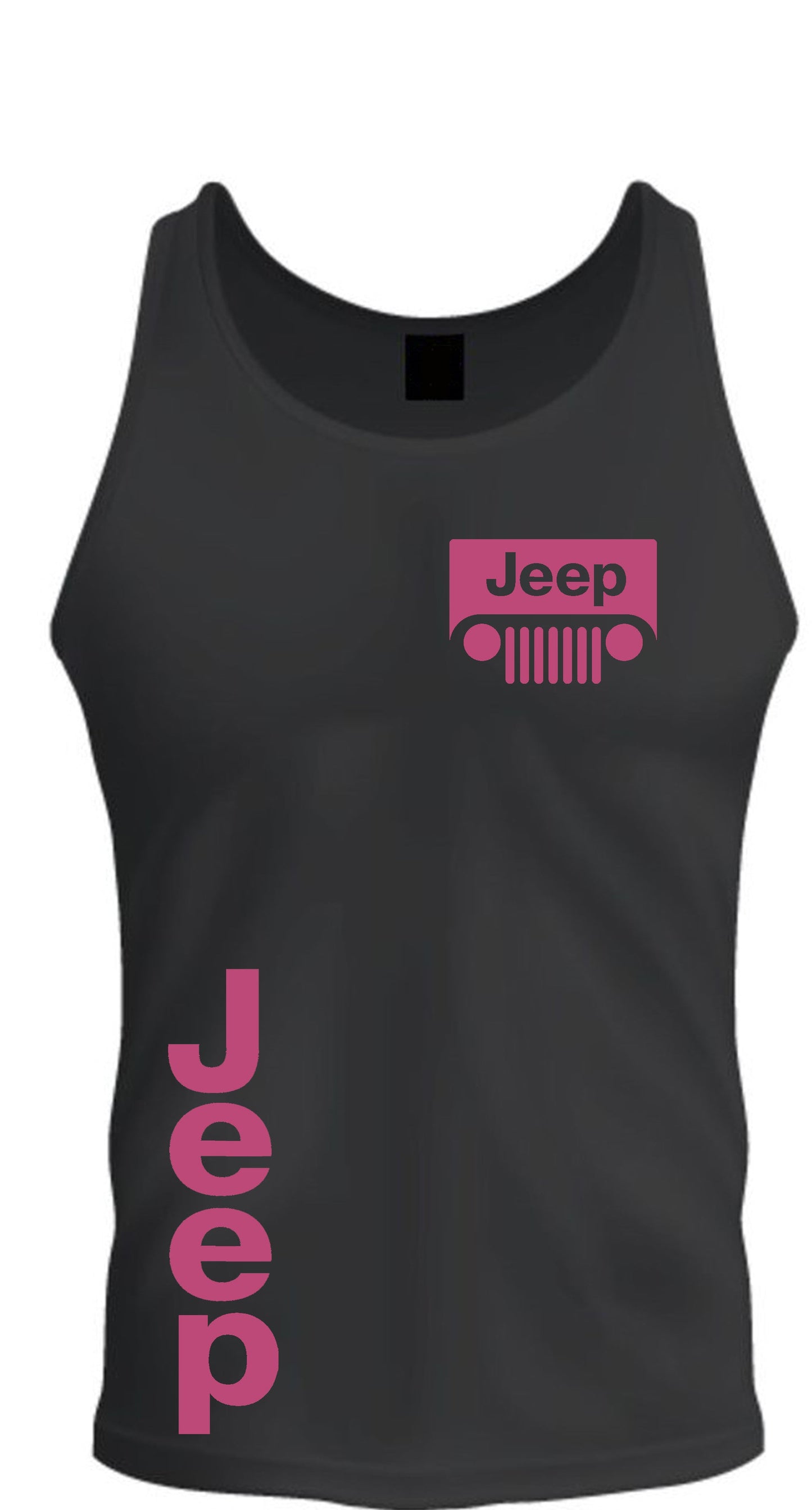 Jeep Tee Tank Top White Pink Blue Orange Yellow Mint Green All Colors