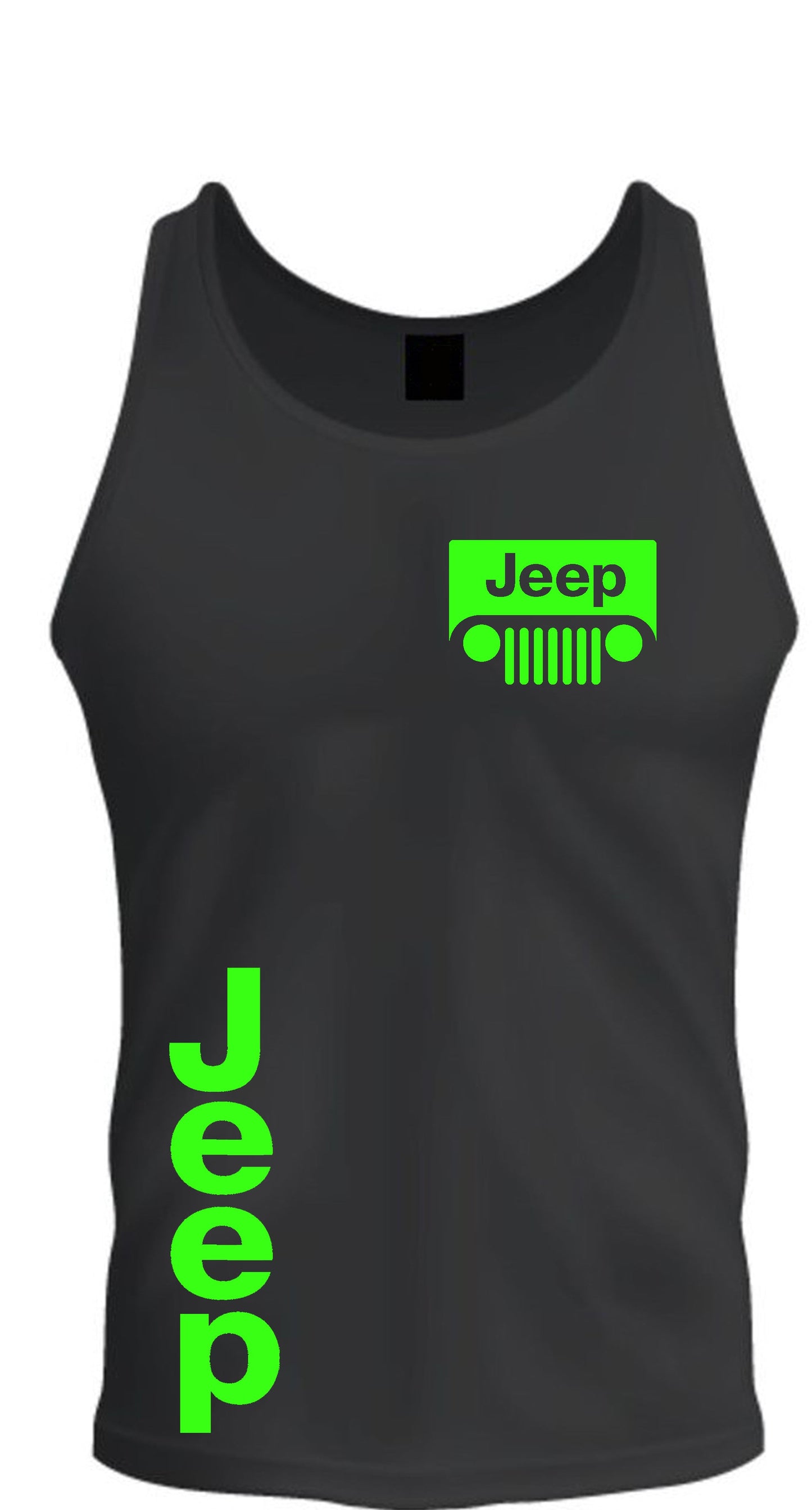 Jeep Tee Tank Top White Pink Blue Orange Yellow Mint Green All Colors