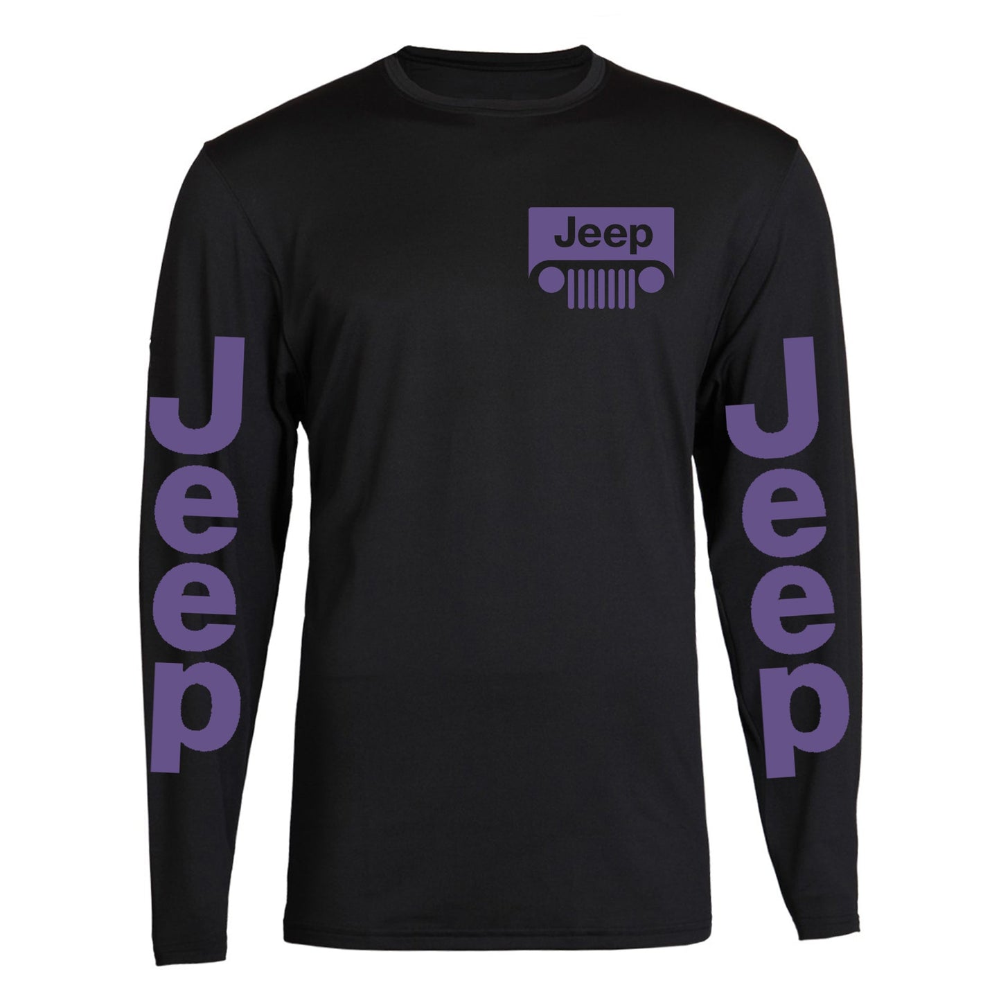 Purple Jeep S - 2XL 4x4 Off Road Long Sleeve Tee