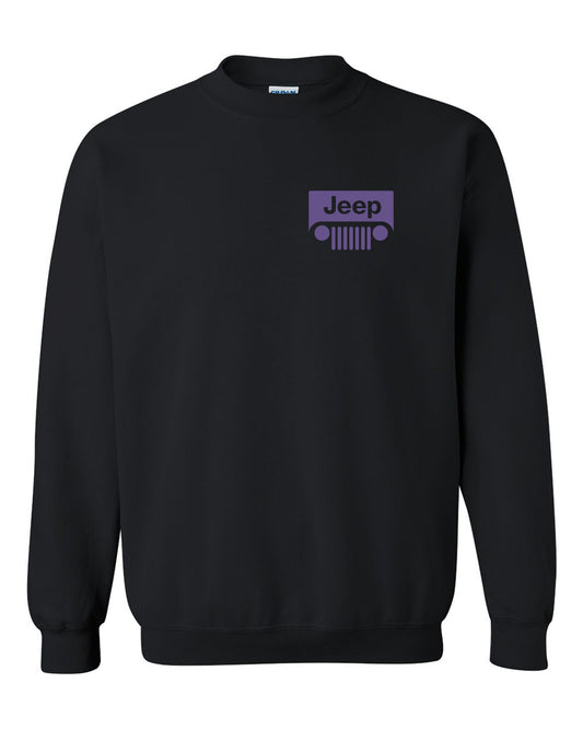 Purple Jeep Sweatshirt Jeep Shirt Unisex Crewneck Sweatshirt Tee