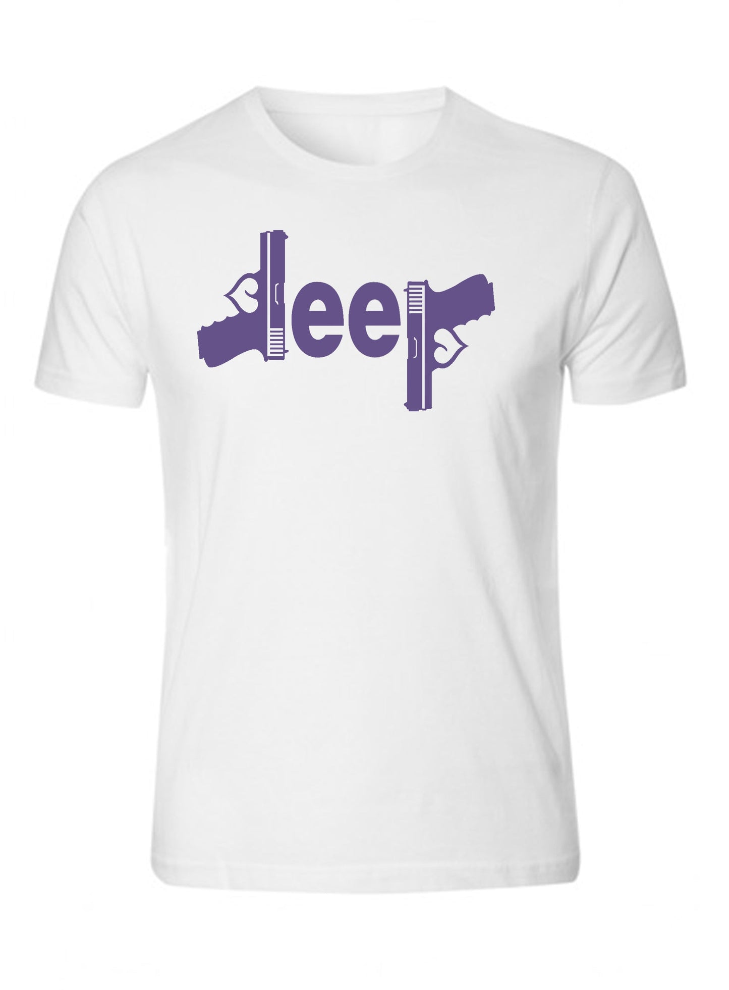 Purple Jeep Gun T-shirt  4x4 /// Off Road S to 5XL Tee