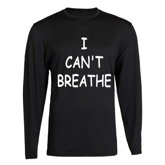 I Can't Breathe support Hoodies Sweatshirt Long Sleeve S - 2XL Black Long Sleeve tee