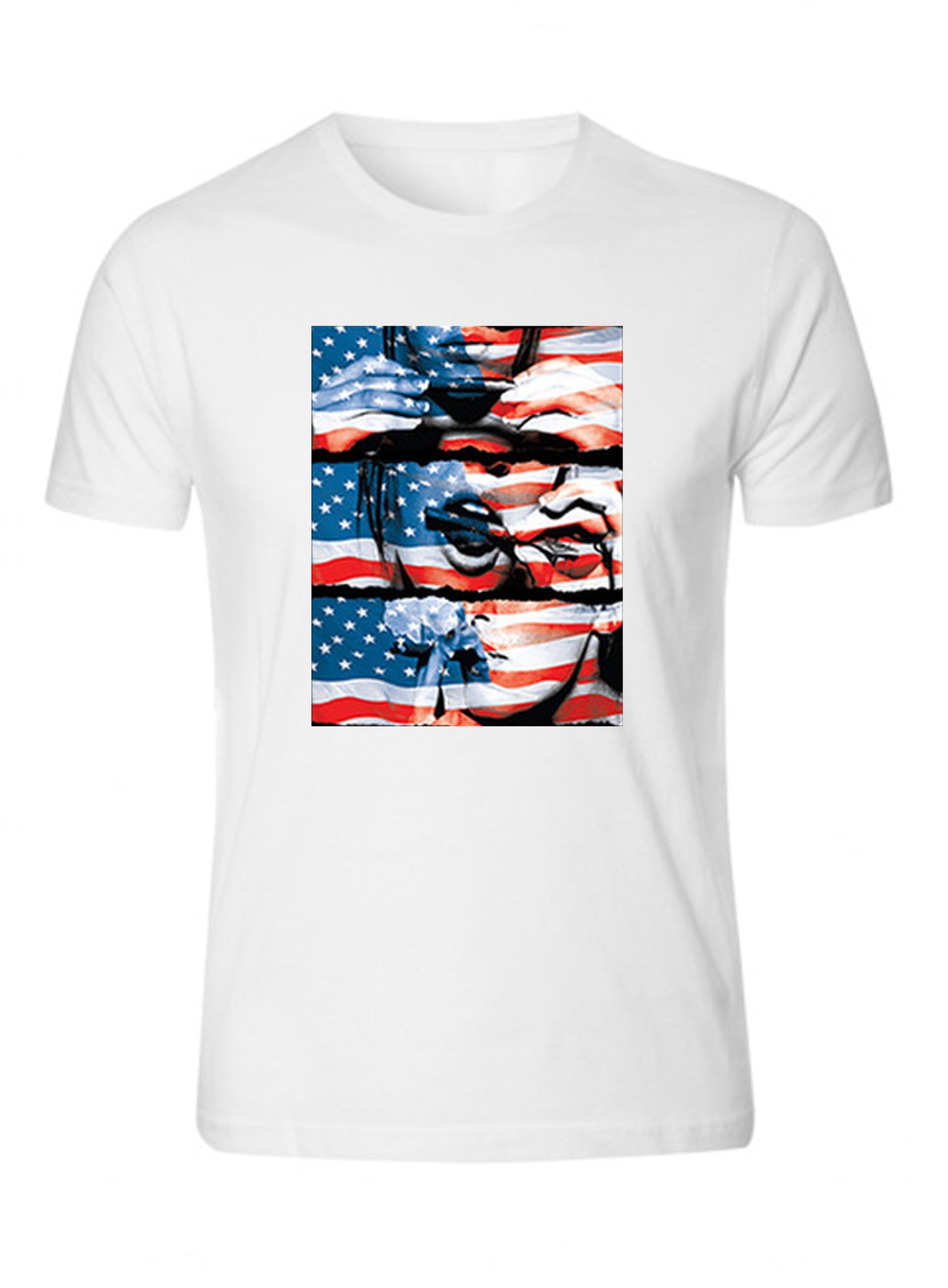 Usa Flag Sexy Girl Rolling Joint  S - 5XL T-Shirt Tee