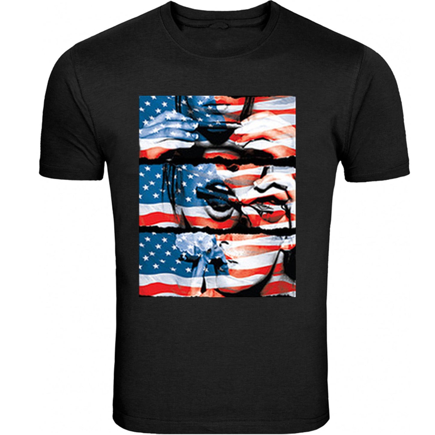 Usa Flag Sexy Girl Rolling Joint  S - 5XL T-Shirt Tee