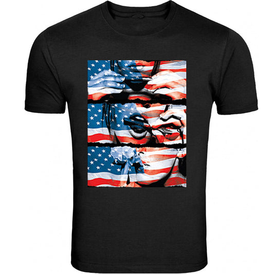 Usa Flag Sexy Girl Rolling Joint  S - 5XL T-Shirt Tee