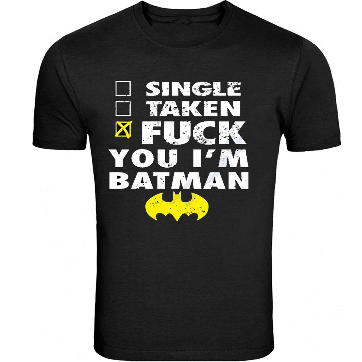 Batman Black Tee Unisex All Sizes T-Shirt Tee S - 5XL