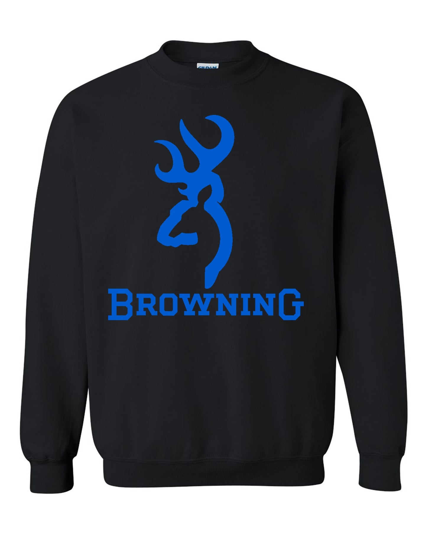 Browning Color Big Design Black Unisex Black Crewneck Sweatshirt Tee S-2XL