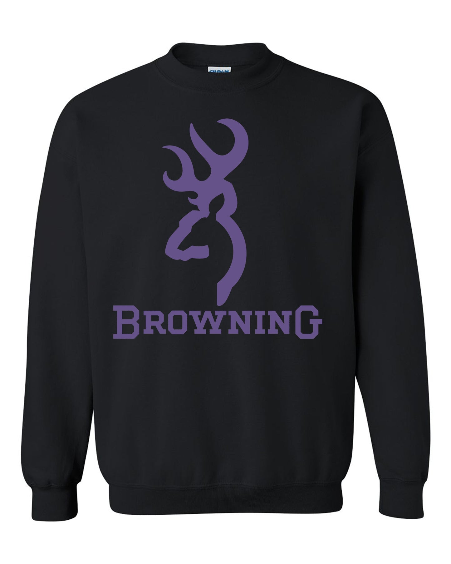 Browning Color Big Design Black Unisex Black Crewneck Sweatshirt Tee S-2XL