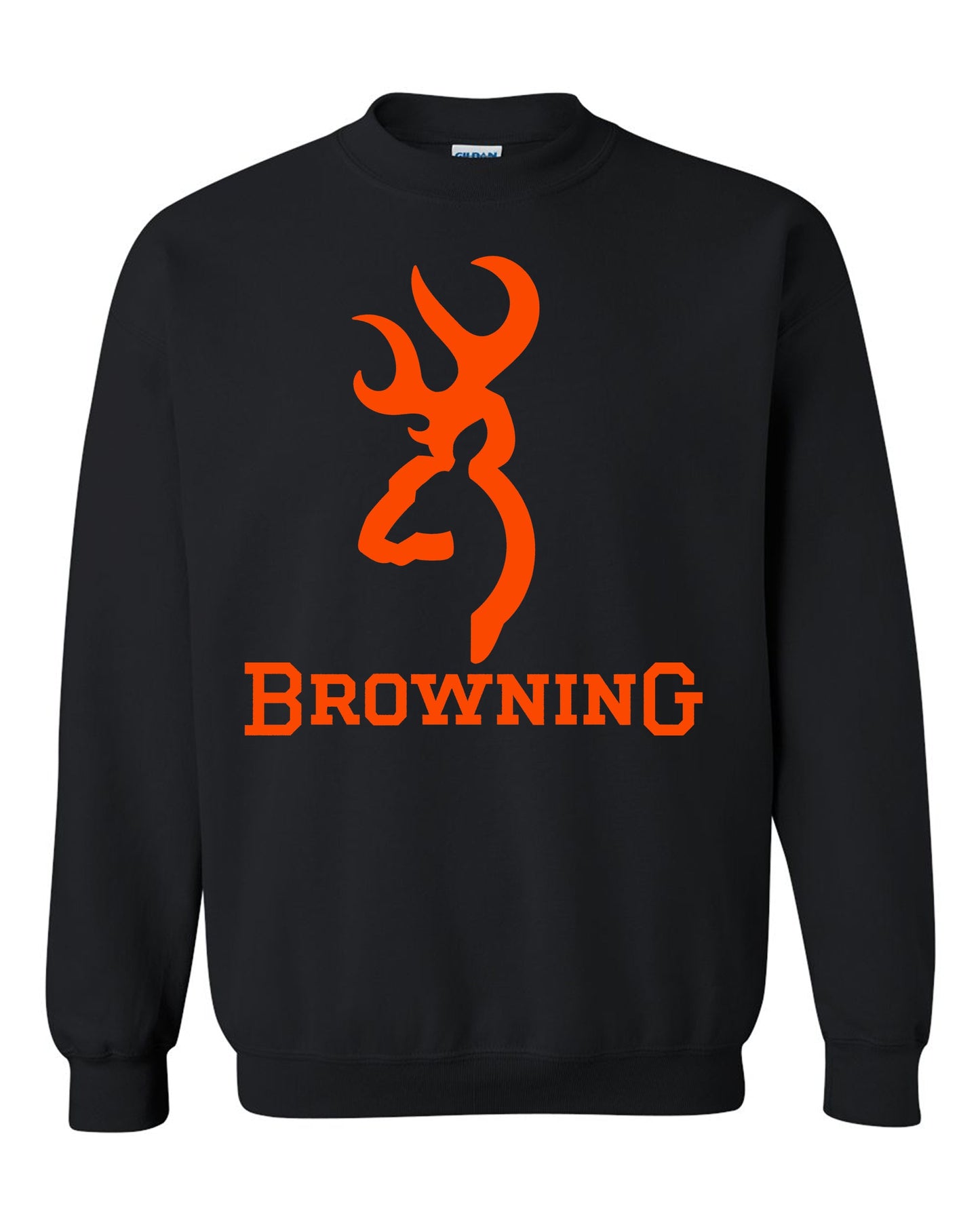 Browning Color Big Design Black Unisex Black Crewneck Sweatshirt Tee S-2XL