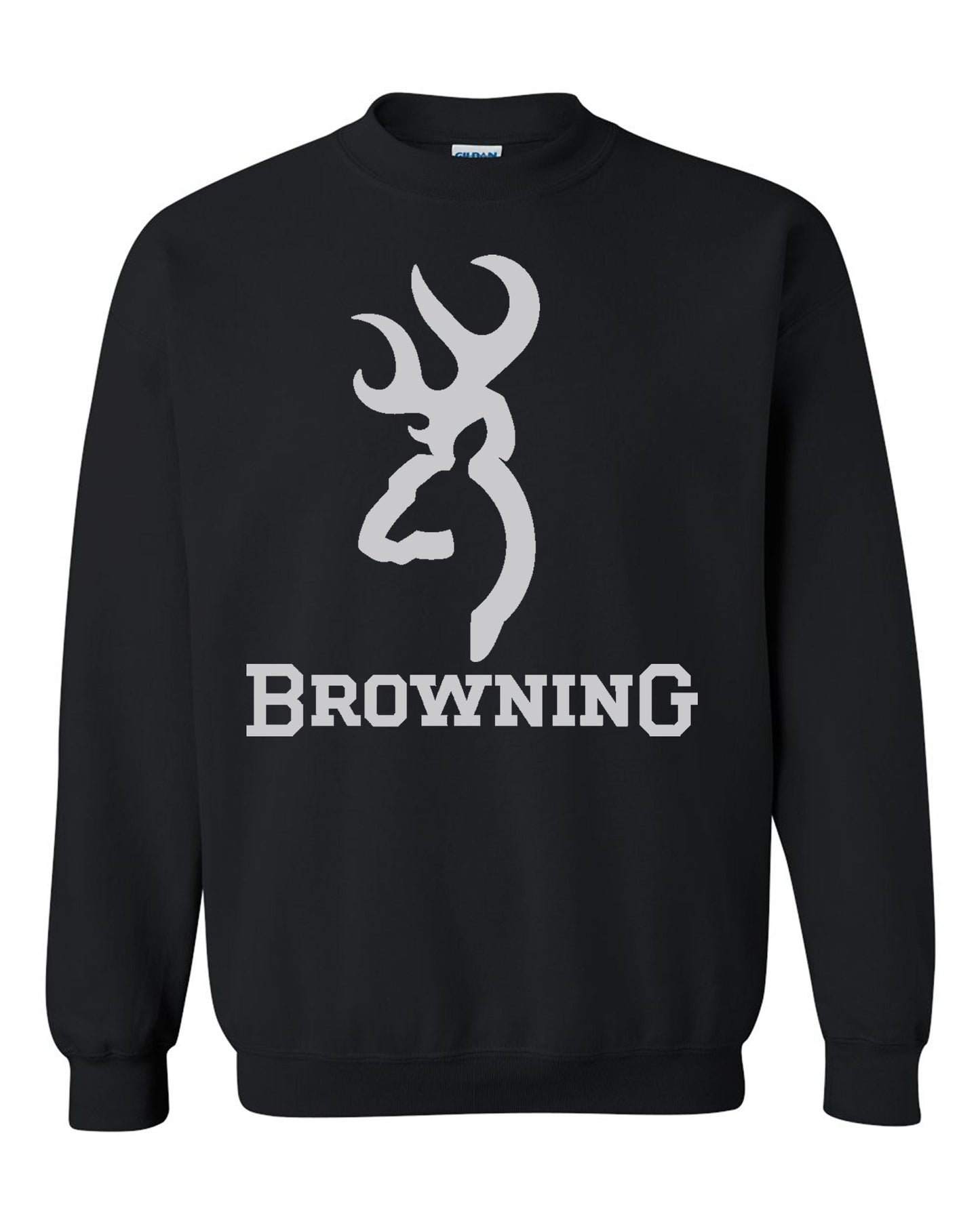 Browning Color Big Design Black Unisex Black Crewneck Sweatshirt Tee S-2XL