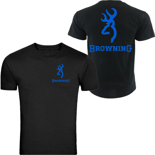 Browning Color Big Design Black Front & Back S - 5XL T-Shirt Tee
