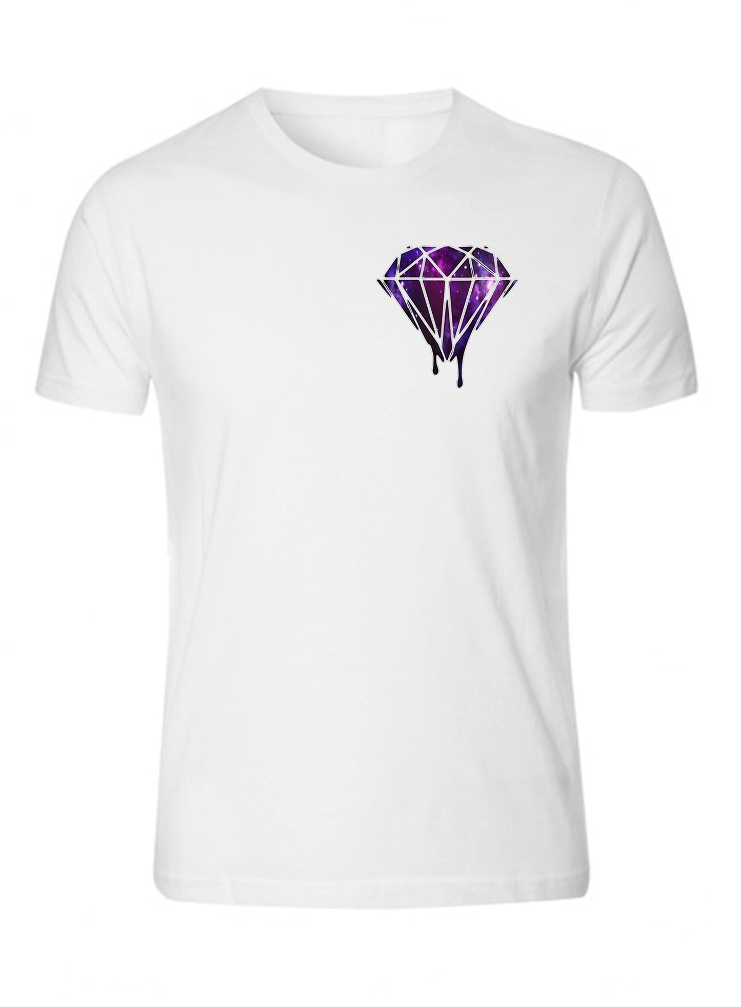 Galaxy Melting Diamond T-Shirt Unisex Heavy Cotton Tee