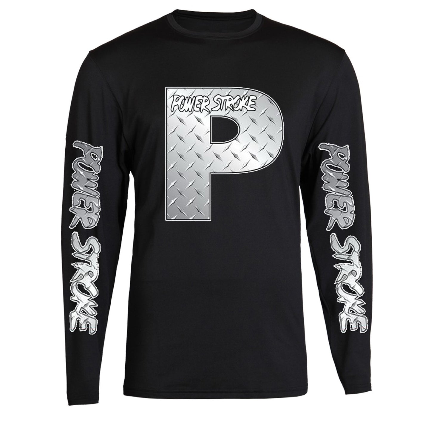 Powerstroke Skull Diesel Power Front Ford Power Stroke Diesel Long Sleeve Tee