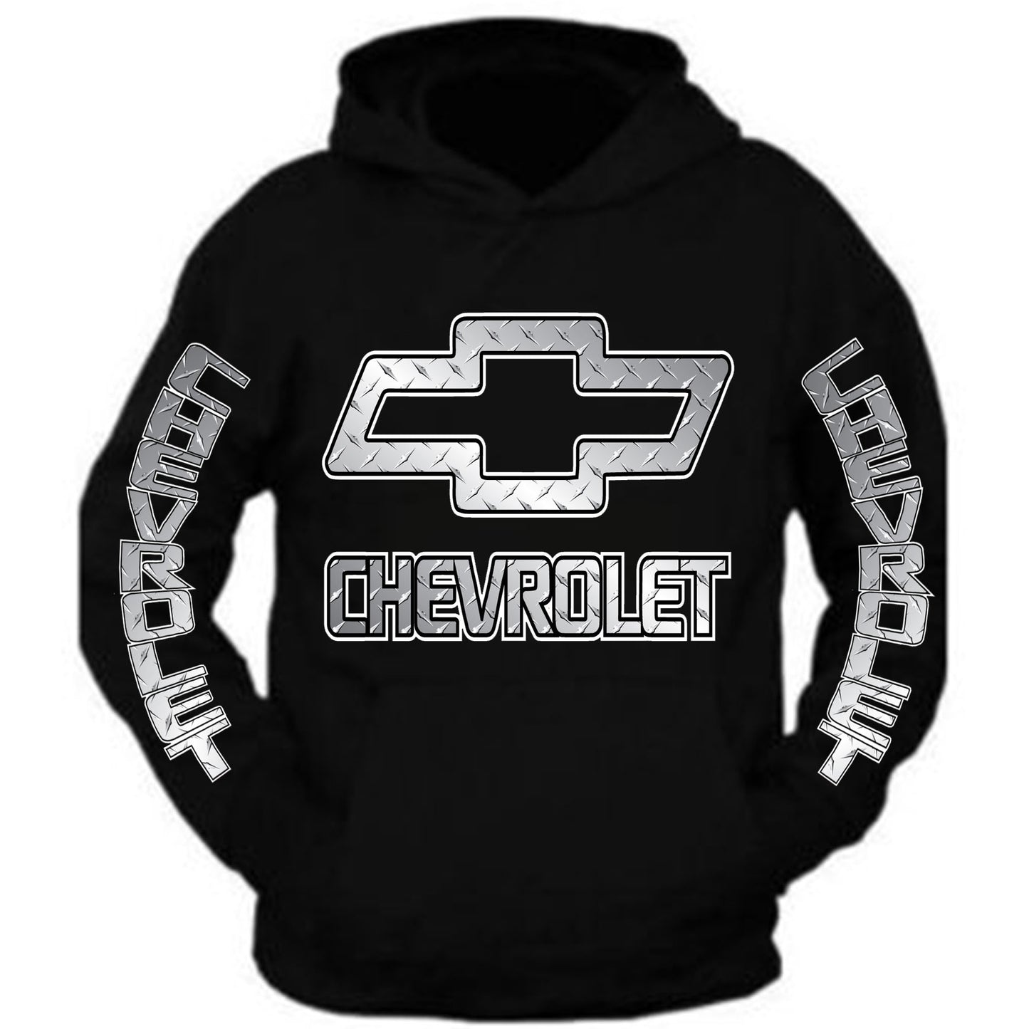 Chevy Hoodie Chevrolet Hooded Sweatshirt Front only the Back is plain S - 5XL