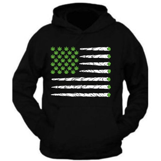 Usa Flag Weed Hoodie Dope Nation Sweatshirt