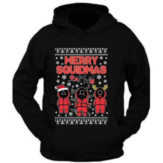 squad game Merry Squidmas Christmas XMAS Sweater Hoodie S-5XL