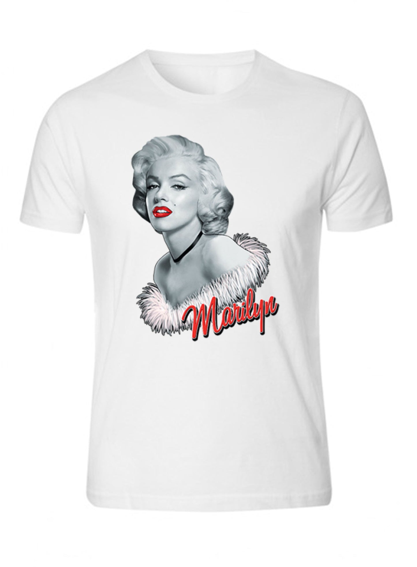 Red Lips Marilyn Monroe Tee S - 5XL T-Shirt Tee