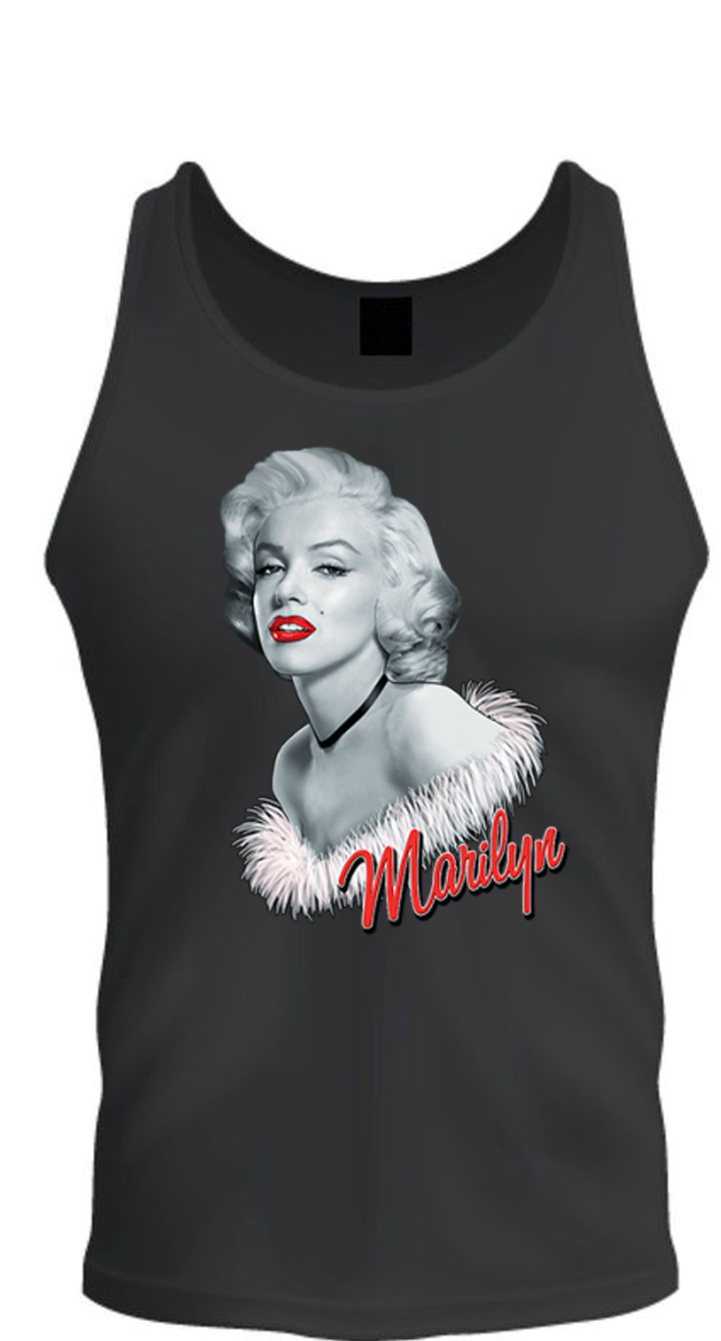 Red Lips Marilyn Monroe S-2XL tee Tank Top