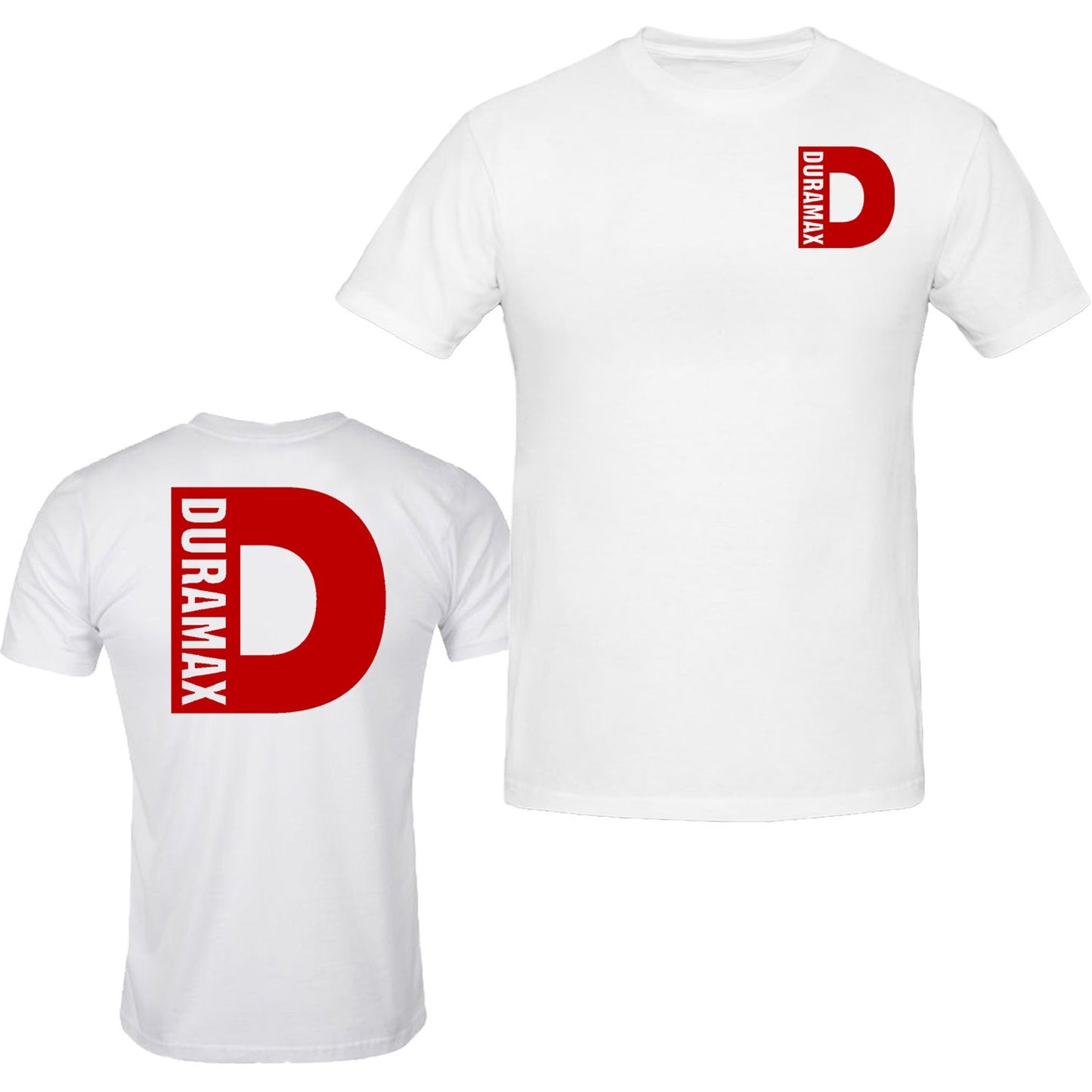 Duramax Red Big Design T-Shirt Unisex Color Black & White Tee