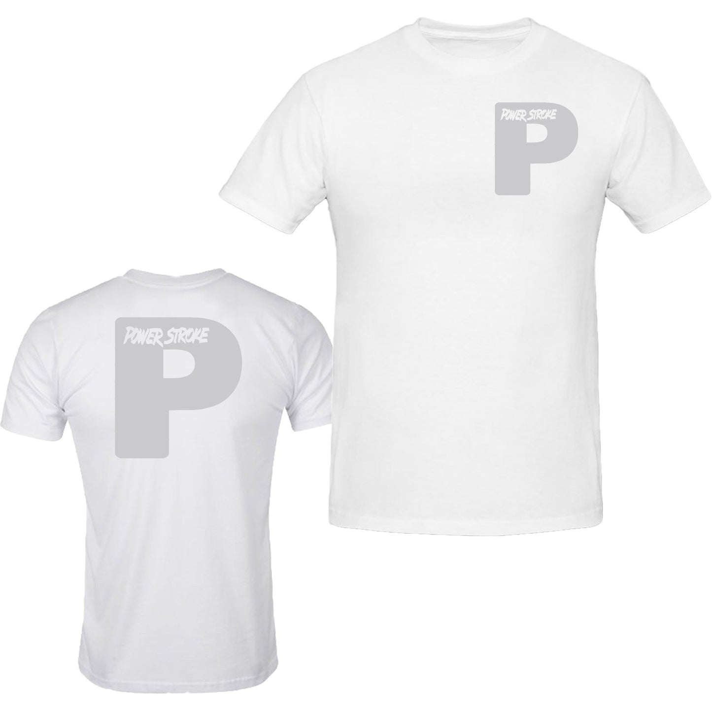 Powerstroke All Colors Diesel Power Tee Front & Back Ford Power Stroke Diesel T-Shirt Tee