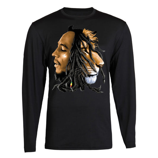 One Love Bob Marley Kingston Jamaica 1945 Rasta Leaf TEE Zion Rootswear Licensed Long Sleeve Tee