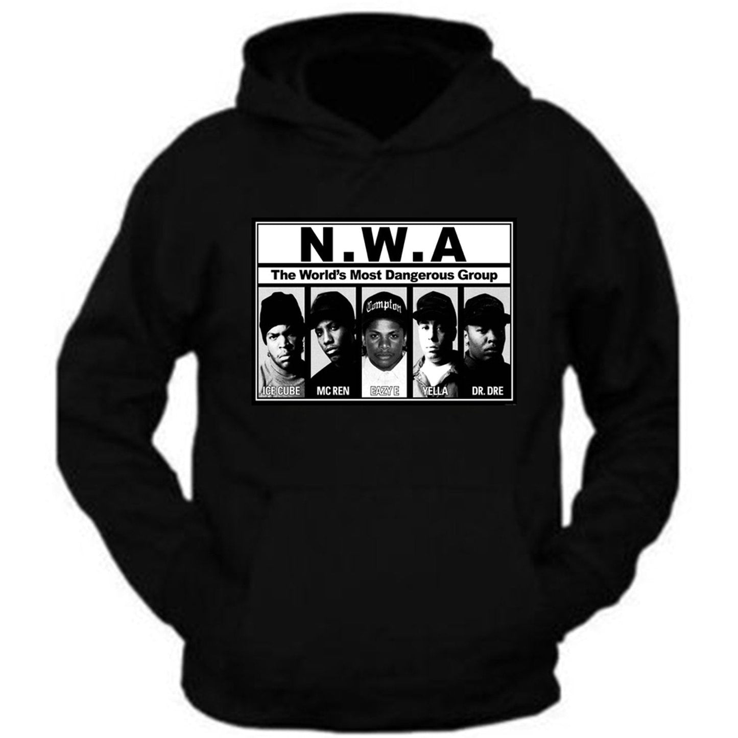 NWA N.W.A.2 Straight Outta Compton Unisex Sweatshirt Hoodie All Sizes