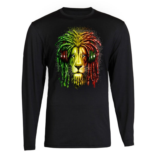 Bob Marley Kingston Jamaica 1945 Rasta Lion Music TEE Zion Rootswear Licensed Long Sleeve Tee