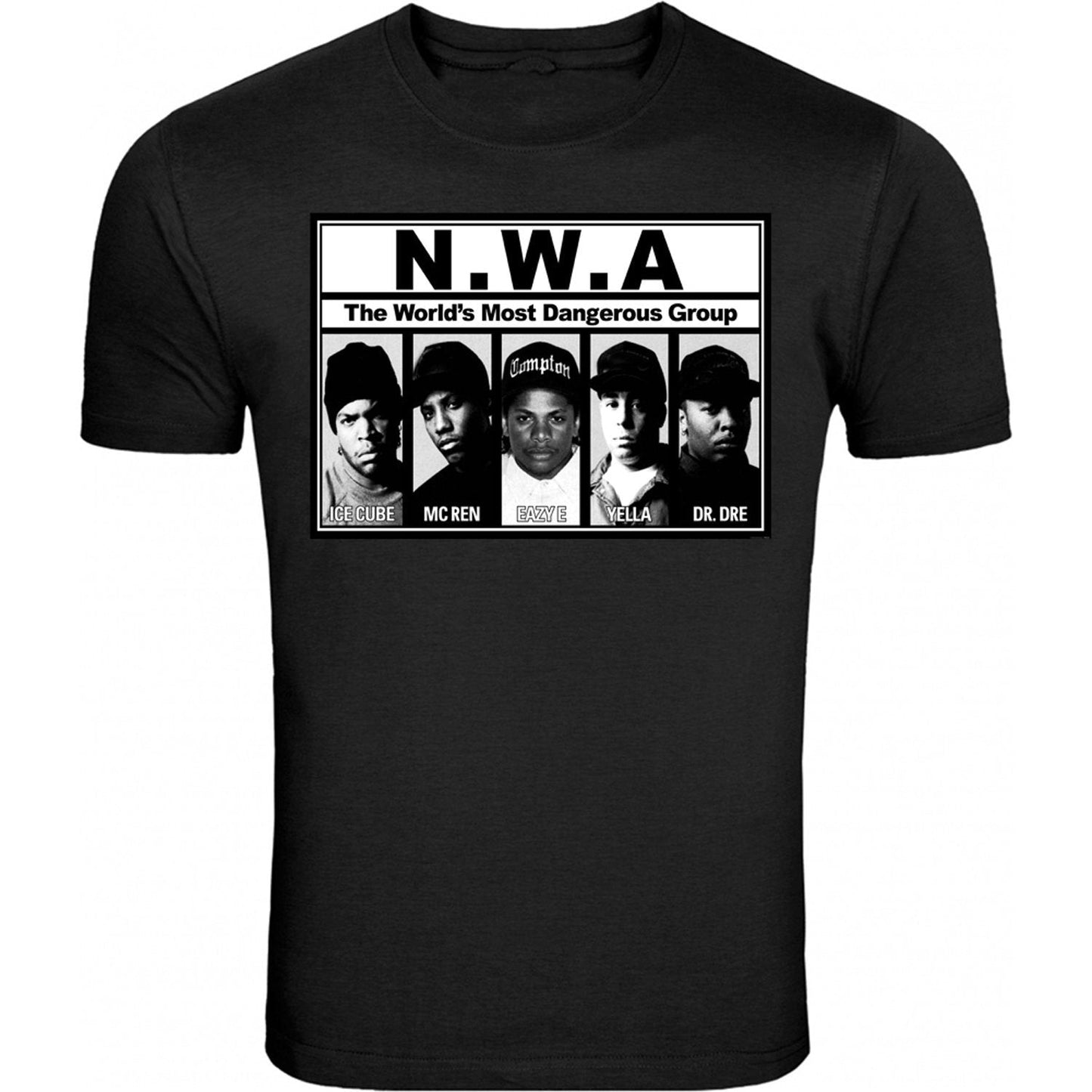 NWA N.W.A.2 Straight Outta Compton Unisex T-Shirt Tee