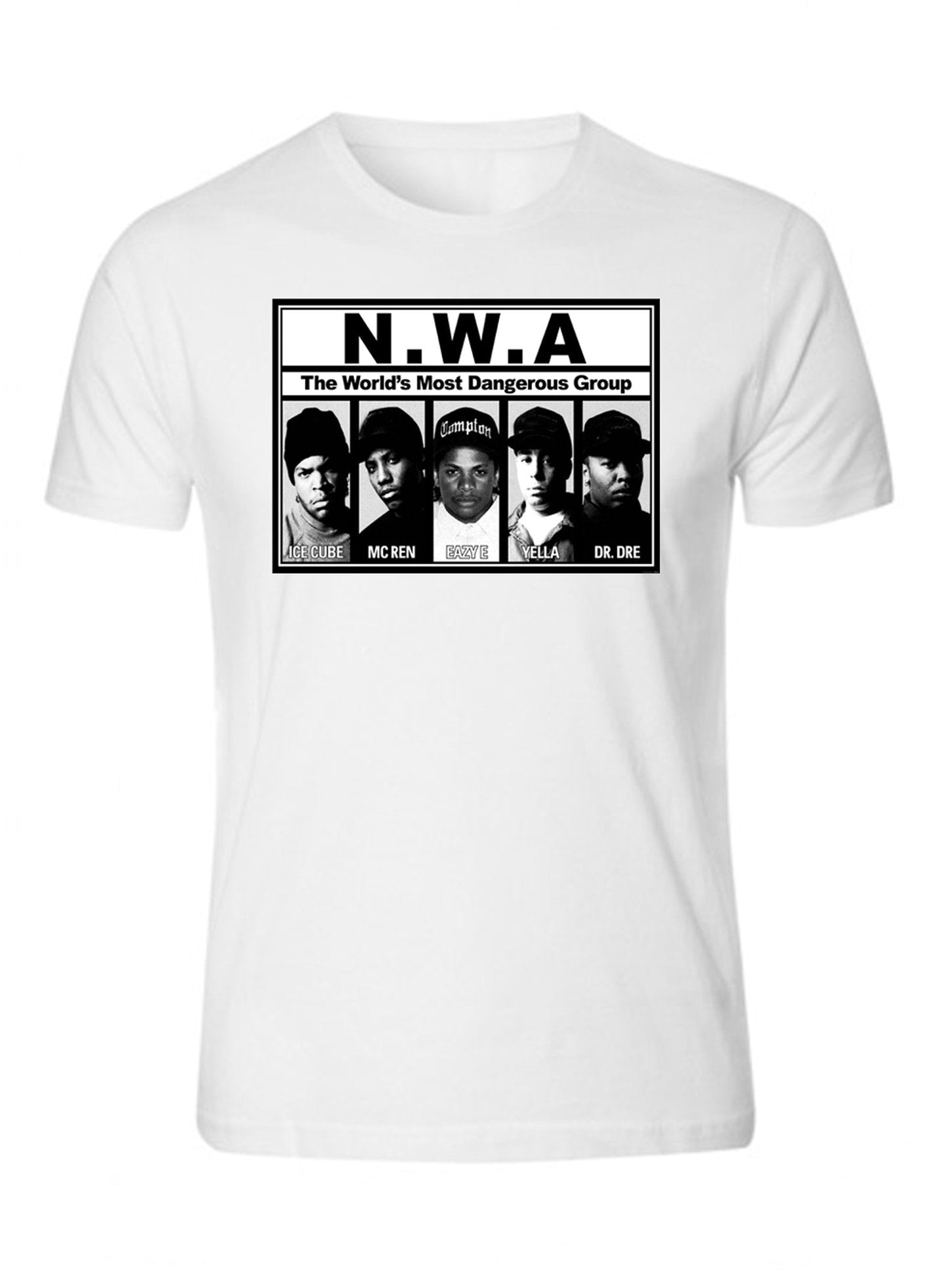 NWA N.W.A.2 Straight Outta Compton Unisex T-Shirt Tee