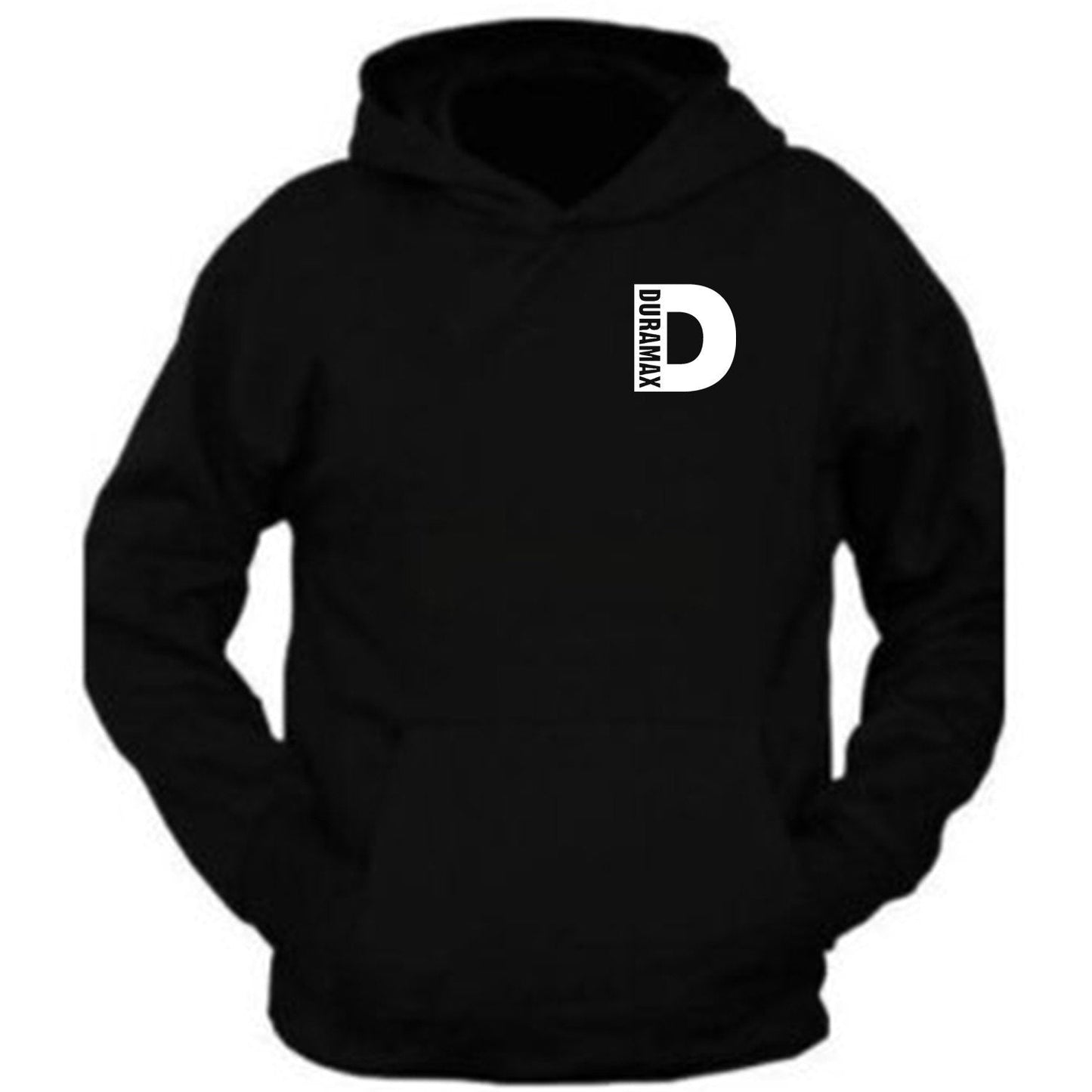 White Duramax Design Color Black Hoodie Hooded Sweatshirt