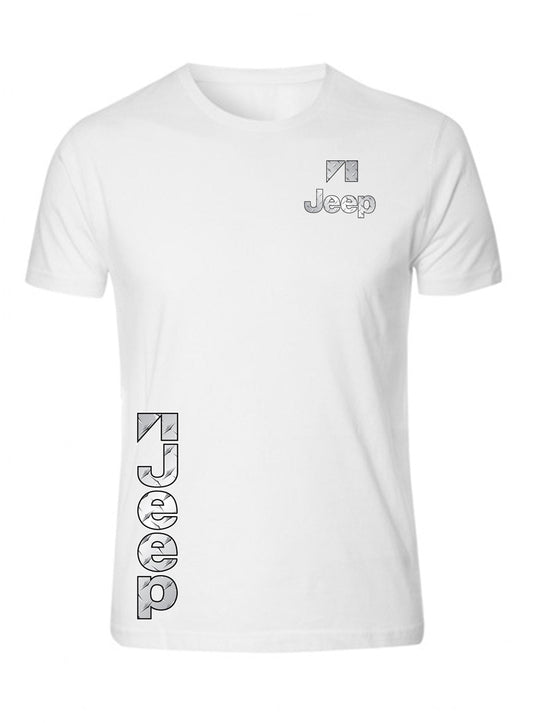 New Silver Metal Jeep S - 5XL 4x4 Off Road T-Shirt Tee Side