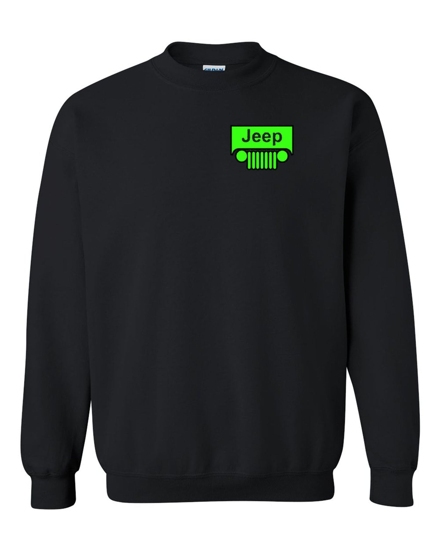 Jeep Sweatshirt Neon Green crewneck  S-2XL  4x4  Off Road Unisex Crewneck Sweatshirt Tee