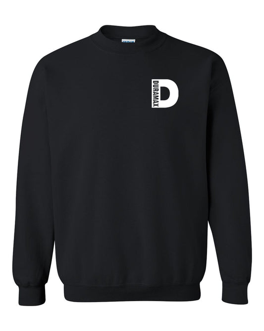 Duramax White Small Design Color Black Unisex Black Crewneck Sweatshirt Tee