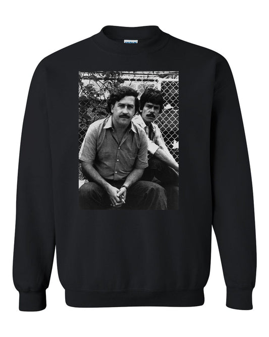 Narcos Pablo Escobar Mens Tee Plata o Plomo Columbian Drug Lord Medellin Unisex Black Crewneck Sweatshirt Tee