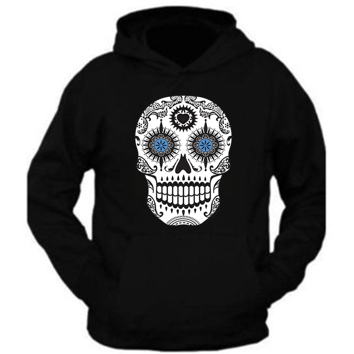 Sugar Skull Roses Eyes Day of The Dead Hoodie Mexican Gothic Los Muertos tee