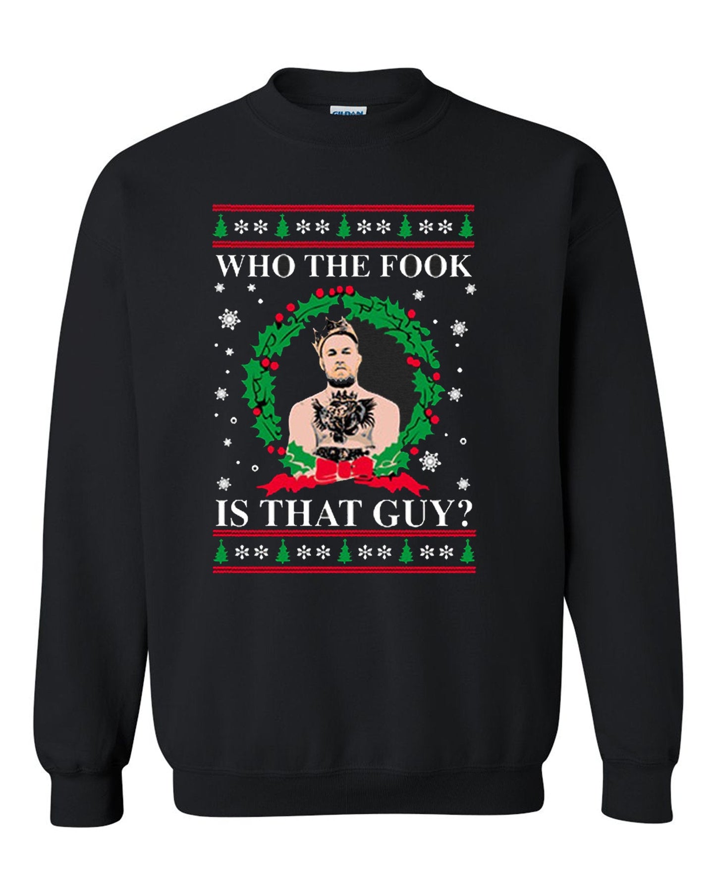 Merry Chrithmith Who The Fook Is That Guy Ugly Christmas Sweater Unisex Crewneck Sweatshirt Tee