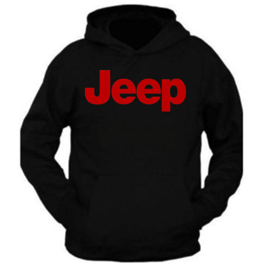 Red Jeep Sweatshirt Jeep Only In a Jeep S - 2XL 4x4 Off Road Hoodie