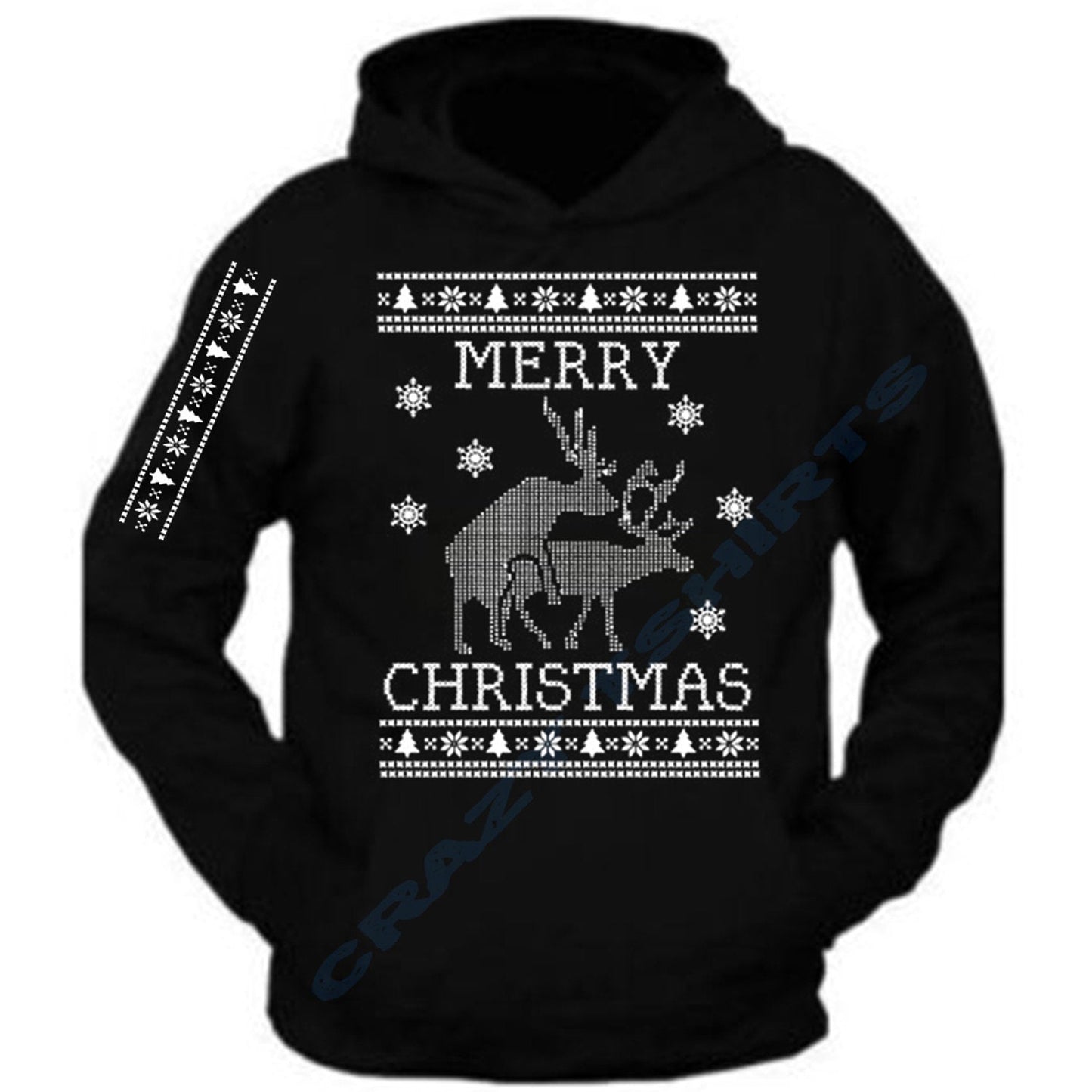 Christmas hoodie Merry Christmas Santa Deer Christmas Sweater