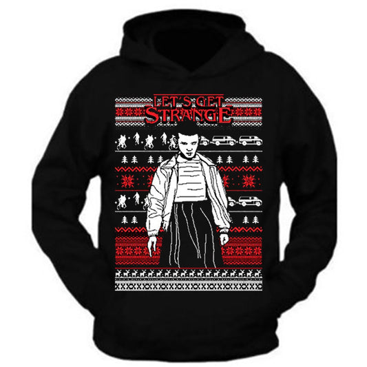 Christmas hoodie Let's Get Strange Santa Ugly Christmas Sweater