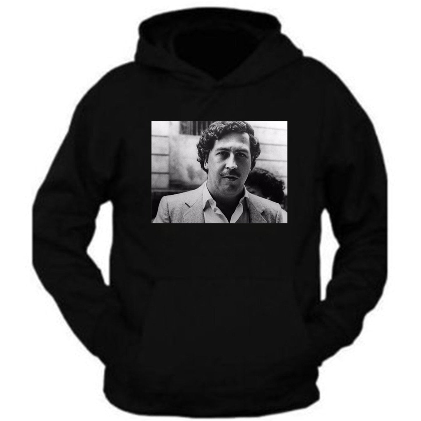 Pablo Escobar Smiling Mug Shot Adult Mens Hoodie Pablo Escobar Plug Tee Plata o Plomo Columbian Drug Lord Medellin