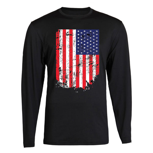 Usa Flag Long Sleeve Tee