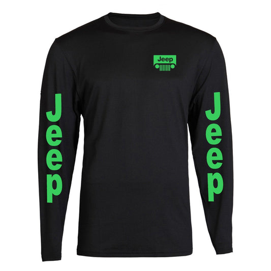 Jeep Girl Tee Long Sleeve ///Neon Green Long Sleeve // S-2XL /// 4x4 /// Off Road Long Sleeve Tee