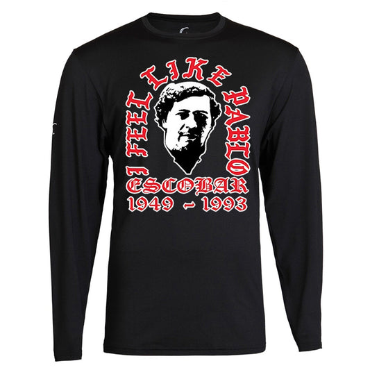 Pablo Escobar Plug Tee Plata o Plomo Columbian Drug Lord Medellin Narcos Long Sleeve Tee